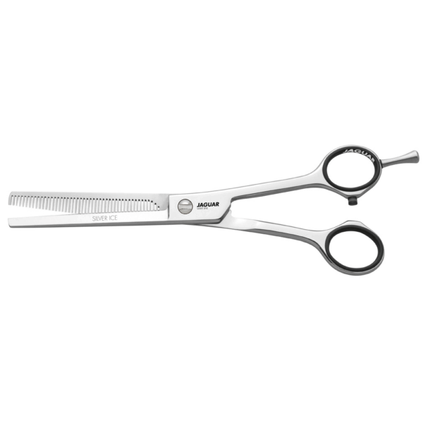 Tesoura de desbaste Jaguar White Line Silver Ice 46 dentes 6,5"