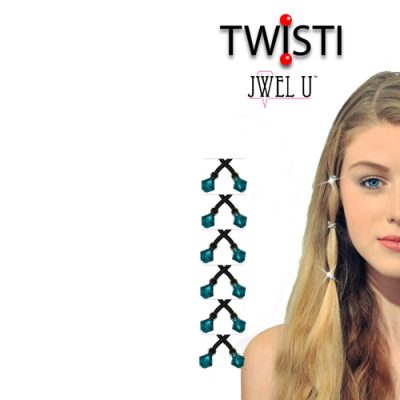 Twisti by Jwelu Crystal com cristais Swarovski® (Várias cores)