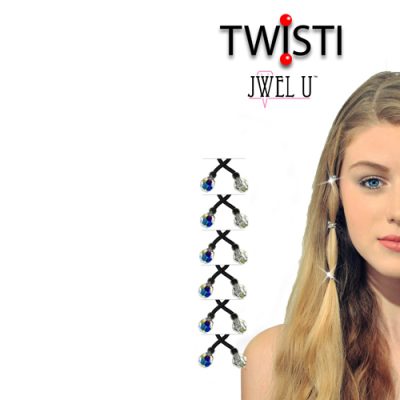 Twisti by Jwelu Crystal com cristais Swarovski® (Várias cores)