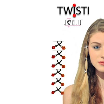 Twisti by Jwelu Crystal com cristais Swarovski® (Várias cores)
