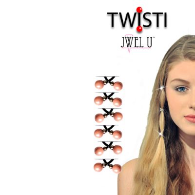 Twisti by Jwelu Pearl com brilho (Várias cores)