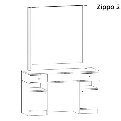 Bancada de barbeiro modular AGV Zippo (Várias opções)