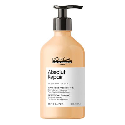 Shampoo Absolut Repair Gold Serie Expert L'Oréal Professionnel (300, 500 and 1500ml)