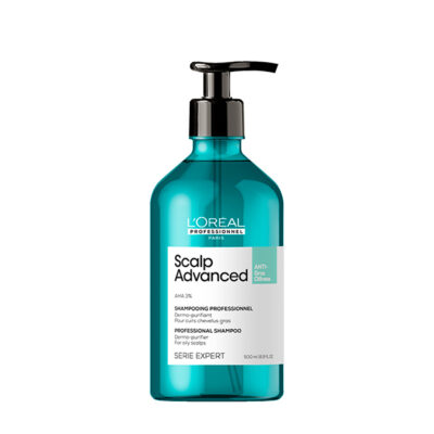 Shampoo anti oleosidade Série Expert L'Oréal Professionnel Scalp Advanced (300, 500 e 1500ml)