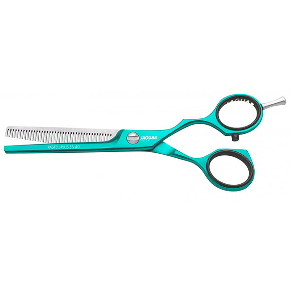 Offset Thinning scissors Jaguar White Line Pastell Plus ES teeth 40 Mint 5,5''