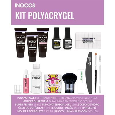 Kit de Polyacrygel para unhas Inocos