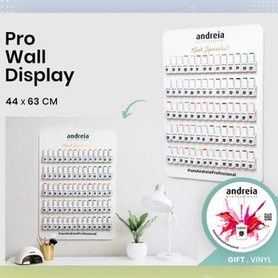 Expositor parede verniz gel Andreia Wall Display