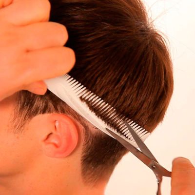 Pente para corte com tesoura e máquina ProEdge Master Denman