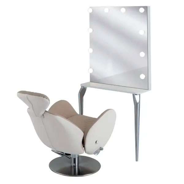 Bancada de maquilhagem com iluminação Ceriotti Backstage Alu