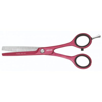 Thinning scissors Jaguar White Line Pastell Plus ES Berry 40 teeth 5,5"