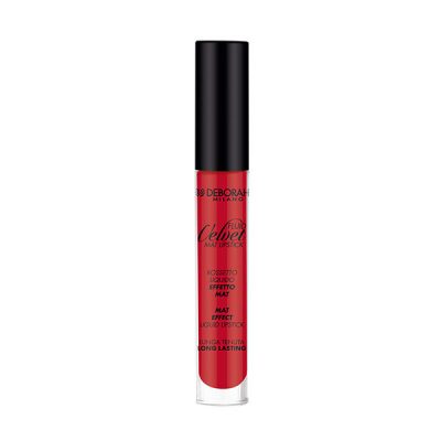 Batom liquido Mate Deborah Milano Velvet Mat Lipstick (várias cores)