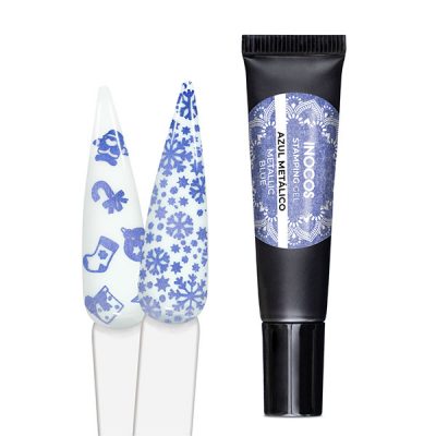 Gel de estampagem com Carimbo Inocos Stamping (Várias cores) 8ml