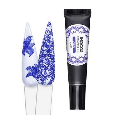 Gel de estampagem com Carimbo Inocos Stamping (Várias cores) 8ml