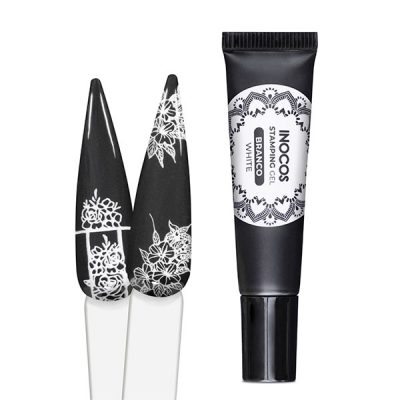Gel de estampagem com Carimbo Inocos Stamping (Várias cores) 8ml
