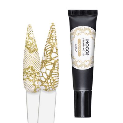 Gel de estampagem com Carimbo Inocos Stamping (Várias cores) 8ml