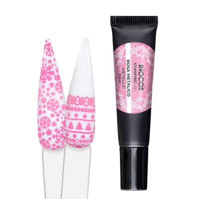 Gel de estampagem com Carimbo Inocos Stamping (Várias cores) 8ml