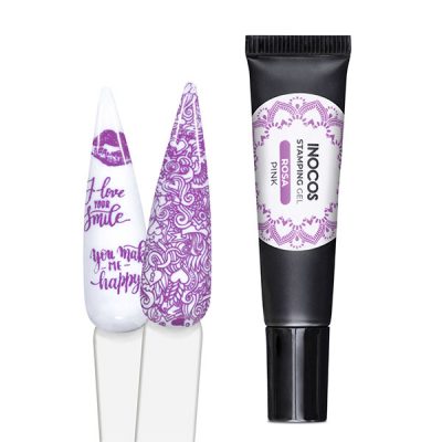 Gel de estampagem com Carimbo Inocos Stamping (Várias cores) 8ml