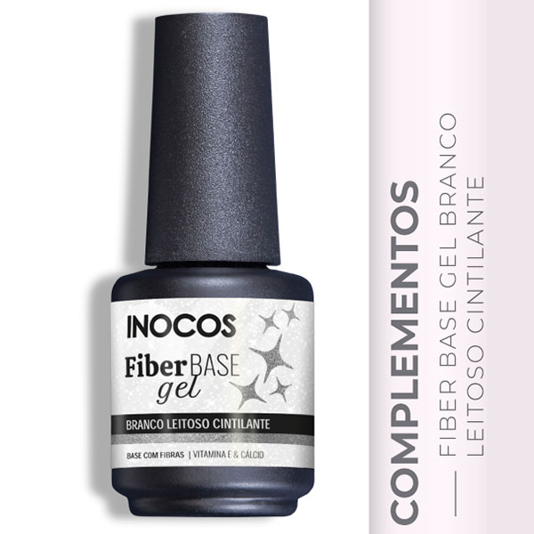 Base com Fibra Fiber Base Inocos Verniz Gel 15ml (Várias cores)