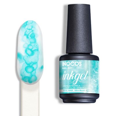 Ink Gel para feito aguarela ou marmoreado Nail Art Inocos (9 cores)