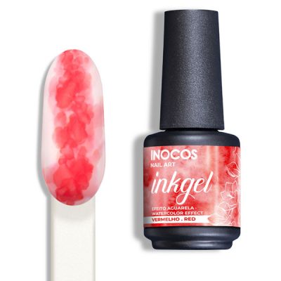 Ink Gel para feito aguarela ou marmoreado Nail Art Inocos (9 cores)