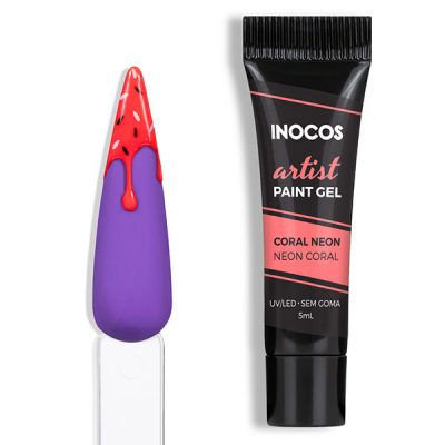Paint Gel Nail Art Inocos (15 colors) 5ml