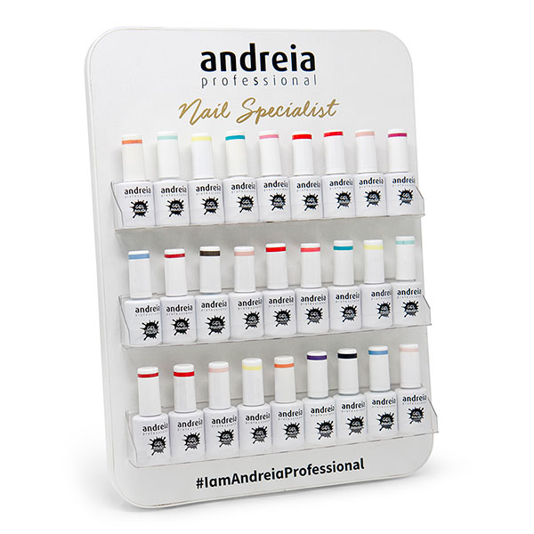 Andreia Pro Desk Display with gel polish