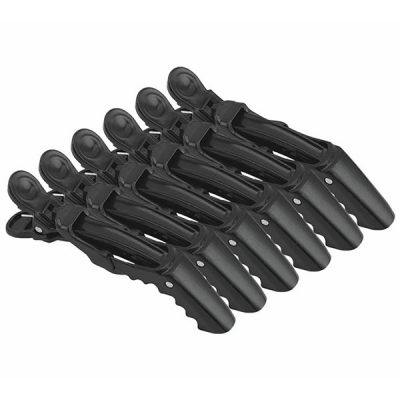 hinged plastic hair clips 6u