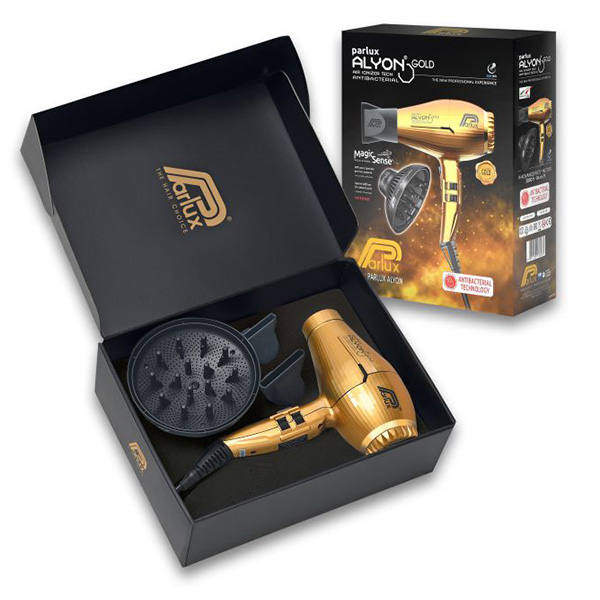 Secador de cabelo com difusor Magic Sense Parlux Alyon Gold Edition