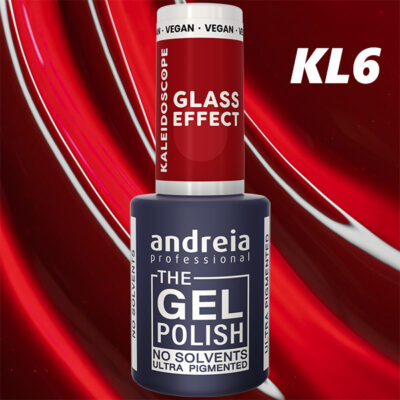 Andreia Gel Polish LEV/UV - Kaleidoscope Stained Glass Effect (6 colors)