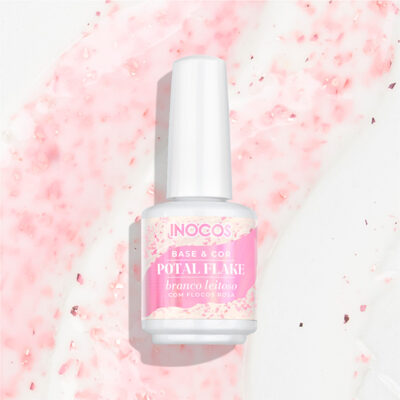 Base com cor e flocos glitter Potal FlakeCoat Inocos (Várias cores)
