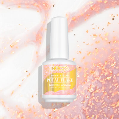 Base com cor e flocos glitter Potal FlakeCoat Inocos (Várias cores)