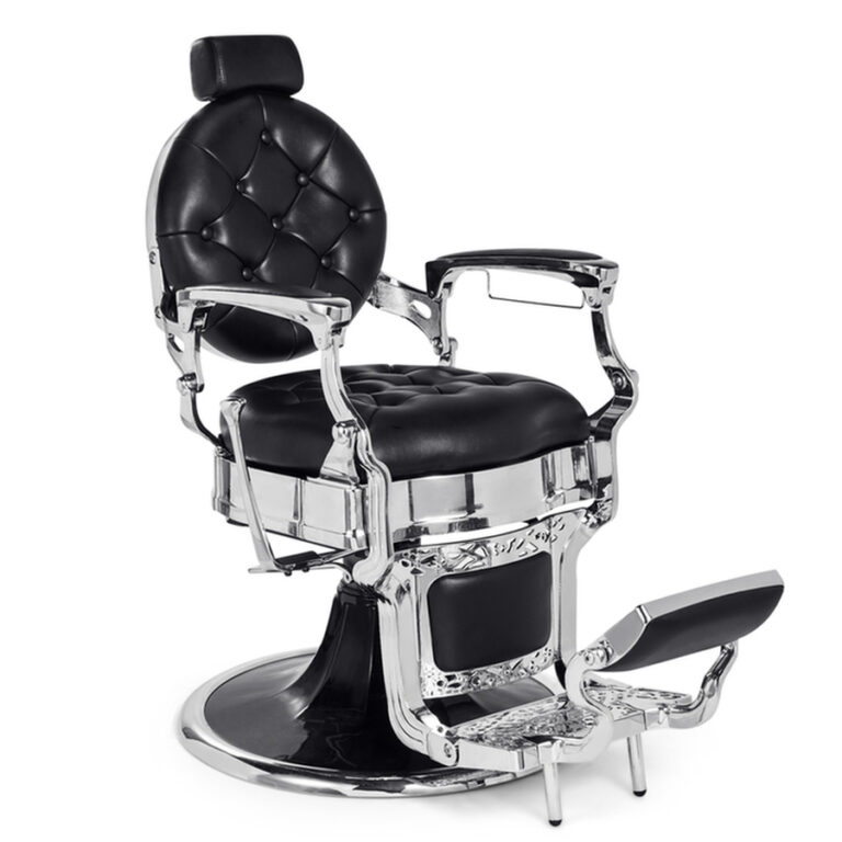 DDUUEETT MACK SILVER barber chair